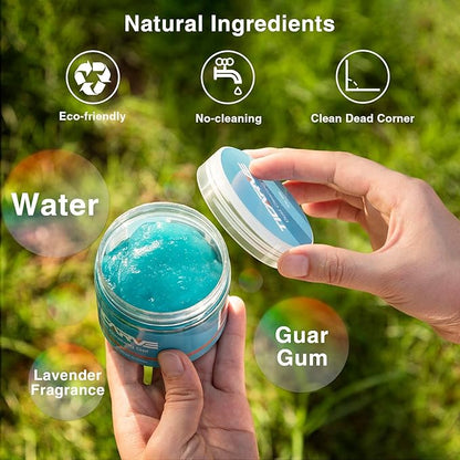 TICARVE Cleaning Gel for Car Cleaning Kit Detailing Putty Auto Cleaning Putty Detailing Gel Detail Tools Car Interior Cleaner Cleaning Slime Car Vent Cleaner (Orange Blue)
