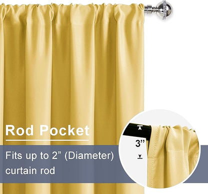 JIUZHEN Blackout Curtains for Bedroom
