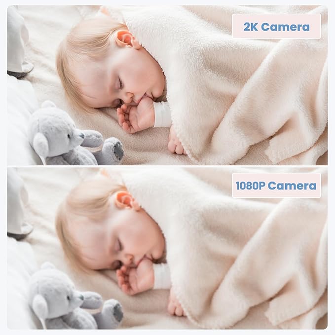 ieGeek Baby Monitor with 2K HD Resolution, Pan-Tilt-Zoom Video Baby Monitor
