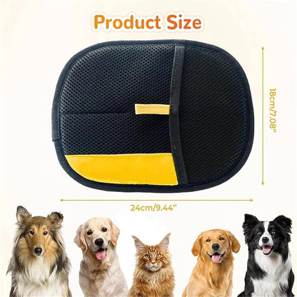 Lobuobi Pet Hair Removal Glove for Cats & Dogs, Electrostatic Gloves Pet Hair, Cat Grooming Gloves for Hairs Removal, for Couch, Clothes, Car, Carpet, Bed, Furniture (2Pcs)