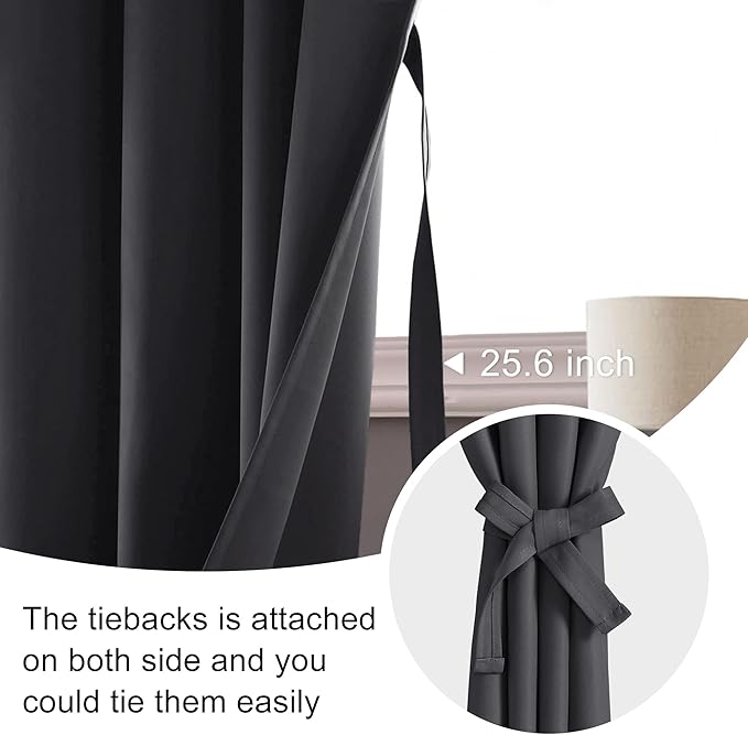 JIUZHEN Blackout Curtains for Bedroom