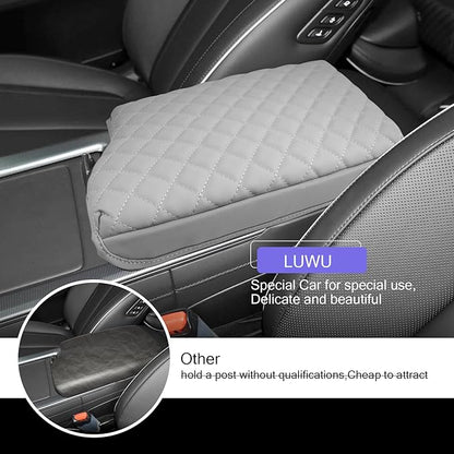 LUWU 2025 Palisade Center Console Cover Compatible with 2020-2024 2025 Palisade Accessories Armrest Cover Center Console Pad Armrest Console Cover (Thick Off-White)