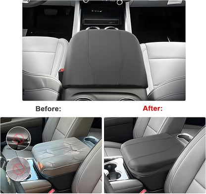 SXCY for 2025 Chevy Tahoe Suburban Armrest Cover for 2025 Chevrolet Tahoe Accessories 2025 Tahoe Center Console Cover 2025 Tahoe Suburban Middle Console Cover (Thin Cover)