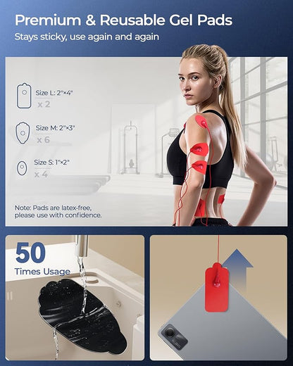 KingPavonini 3-in-1 TENS Unit Muscle Stimulator