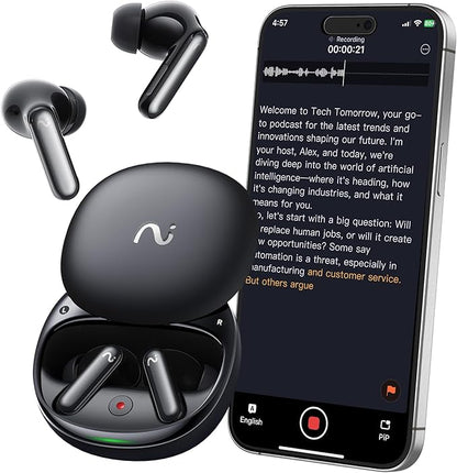 RecDot AI Voice Recorder Earbuds, viaim AI Meeting Assistant