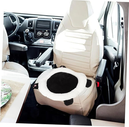Cute Panda Car Seat Cushion Lumbar Support for Elderly Truck Drivers Comfortable Plush Seat Pad for Gamers