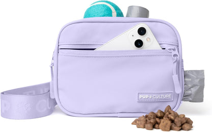Pup Culture Dog Treat Pouch with Poop Bag Dispenser and Removable Treat Pouch | Cross Body Dog Walking Bag | The Perfect Puppy Training Tool and Even Better Gift