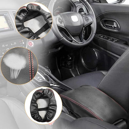 Compatible with Center Console Armrest Cover for Honda HRV 2016 2017 2018 2019 2020 2021 2022 Leather Arm Rest Storage Box Lids Cushion Protector Pad