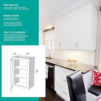Wall Kitchen Cabinets, RTA Cabinets, Wall Mounted, RTA Upper Cabinet, Modern