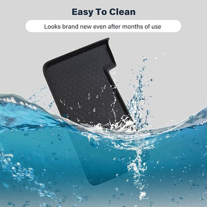 Center Console Wireless Charging Mat Compatible with Toyota Camry 2025 2026, Anti-Slip Waterproof Wireless Charging Protective Pad Car Interior Accessories Black