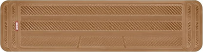 Motor Trend Heavy Duty Rear Back Seat Floor Mats 2nd or 3rd Row Floor Mat for Car, SUV & Van - All Weather SUV Beige Runner Rubber Mat - Floor Runner Back Row Floor Mat Interior Accessories 57x15