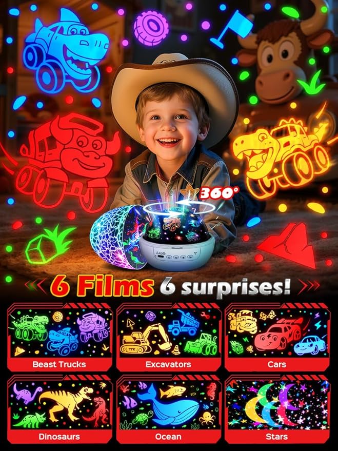 Beast Truck Dinosaur Toys Egg Night Light