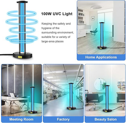 Qualirey 100W UV Light Sanitizer, Ozone Free, Safe