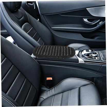 Car Armrest Cover Pad - Breathable Cushion for Center Console Fit for Vehicles Sleek Minimalist Design Easy Installation Material