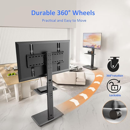Rolling TV Stand, Mobile TV Cart