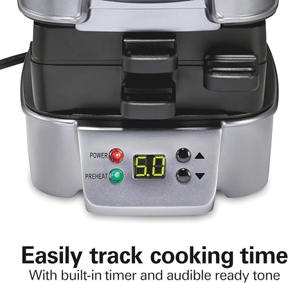Hamilton Beach Sandwich Stacker Customizable Hot Sandwich Maker, 24 Sq. In.