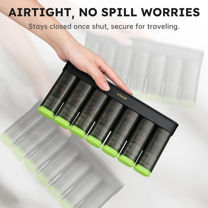 Weekly Pill Organizer 3X a Day, Detachable Pill Box 7 Day, Large 3 Times Daily Pill Case, Travel Pill Container Holder, Week Medication Dispenser Pillbox for Vitamin Supplement Medicine, Green