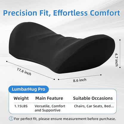Lumbar Support Pillow for Office Chair - Lumbar Pillow for Car - Ergonomic Lumbar Support Pillow for Car Back Support Cushion