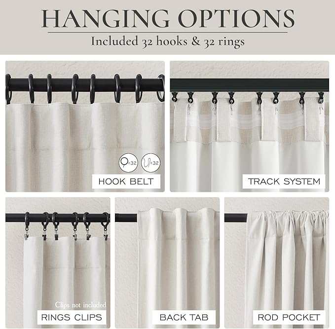 Birch Total Blackout Curtains 98 Inches Long