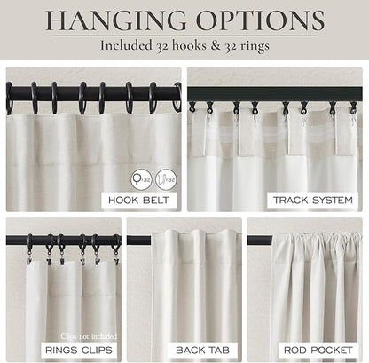 Birch Total Blackout Curtains 98 Inches Long