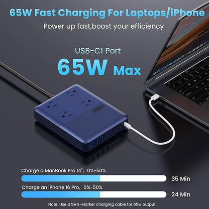 12-in-1 Charging Station USB C Power Strip