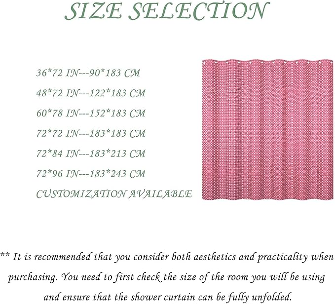 ggaimwf 72x78 Inch Solid Color Shower Curtain for Bathroom Waffle Bath Water Resistant Fabric Curtains Blush Pink Modern Thick Shower Stall Curtain with Metal Hooks