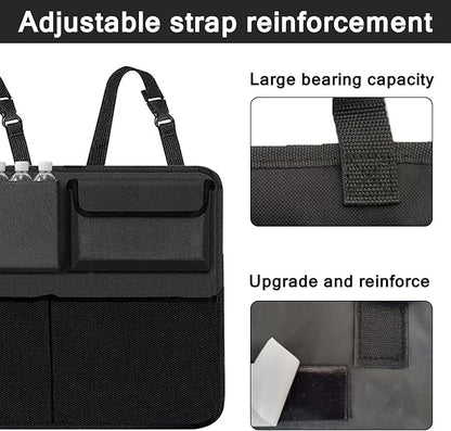 Car Trunk Organizer and Storage, Backseat Hanging Organizer for SUV, Truck, MPV,Van Collapsible Cargo Storage Bag with 7 Pockets, Car Interior Accessories for Men and Women
