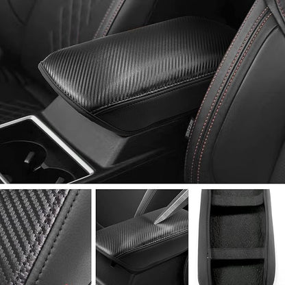 SXCY Fit for 2023 2024 Mitsubishi Outlander Armrest Cover FIT for 2022 2023 Outlander Center Console Cover for 2023 2024 Outlander Middle Console Cover for 2024 Outlander (Black Microfiber Leather)