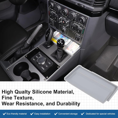 Gear Shift Center Console Front Tray Organizer Compatible with INEOS Grenadier 2020-2024, Center Console Organizer Insert Tray Accessories (Gray)
