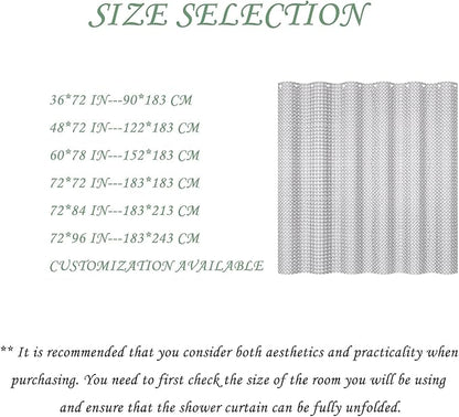 ggaimwf 72x96 Inch Solid Color Shower Curtain for Bathroom Waffle Bath Water Resistant Fabric Curtains Platinum Gray Modern Thick Shower Stall Curtain with Metal Hooks