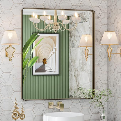 LOAAO 30”X36” Bronze Bathroom Mirrors