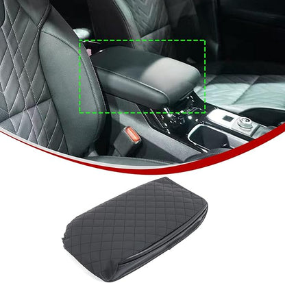 Upgrade Center Console Armrest Cover Compatible with Kia Telluride 2020-2025 2026, Car Leather Middle Console Cushion Lid Pad Anti-Scratch Armrest Seat Box Cover With Pockets Storage Bag Accessories