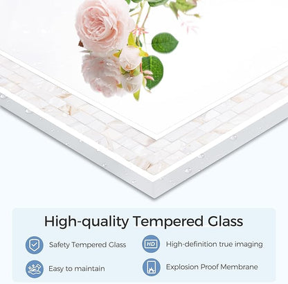 Tanmicoshomy White 24 x 36 Inch Rectangle Bathroom Mirrors