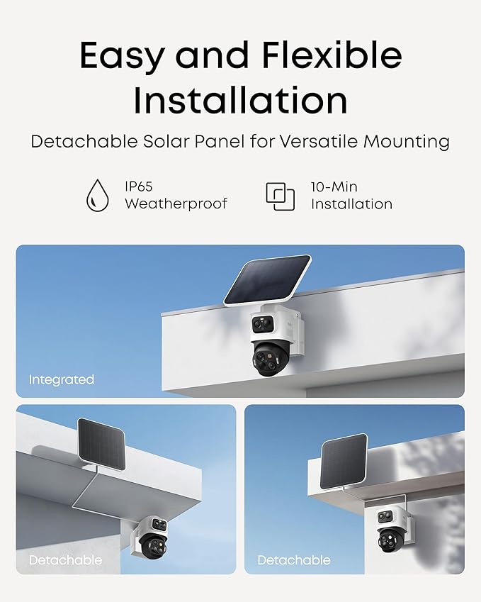 eufy Security eufyCam S4 4-Cam Kit, 4K Solar Camera Wireless Outdoor, Triple