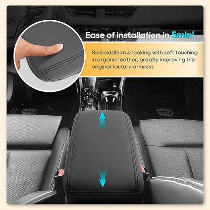 Armrest Cover for 2026 Outback (Premium/Limited/Limited XT/Wilderness/Touring) Subaru Outback Accessories Center Console Cover Arm Rest Protector Middle Lid Pad Protector PU Leather,Anti-Scratch