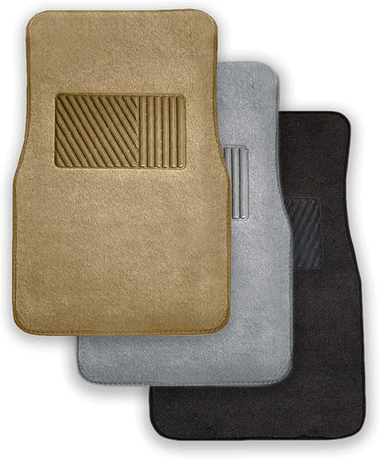 FH Group F14403GRAY Gray Carpet Floor Mat with Heel Pad (Deluxe)