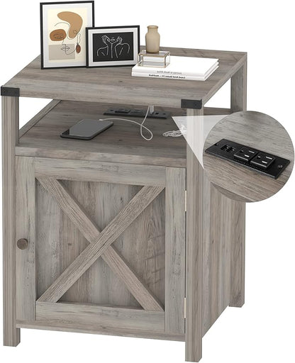 HOSEOKA Farmhouse Nightstand