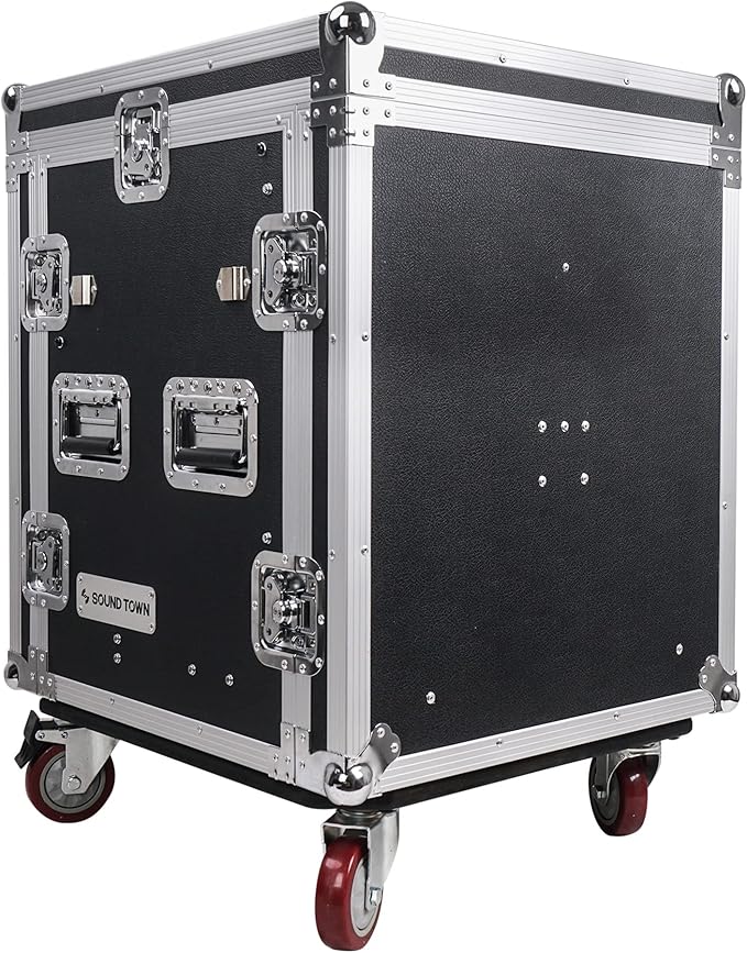 Sound Town 12U PA DJ Pro Audio Rack/Road ATA Case