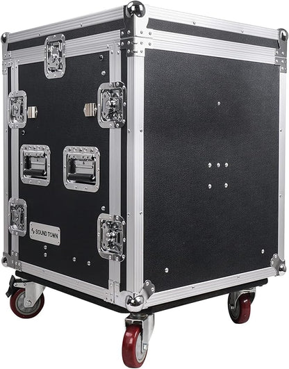 Sound Town 12U PA DJ Pro Audio Rack/Road ATA Case