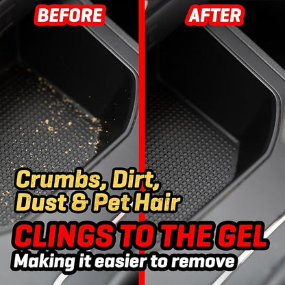 CarPlan Demon Slime 5.6 Oz - Car Interior Cleaner Gel | Putty Removes Dust & Dirt - for Detailing, Cleaning Vents, Cup Holders, Keyboards, Offices | Hot Cherry Scent