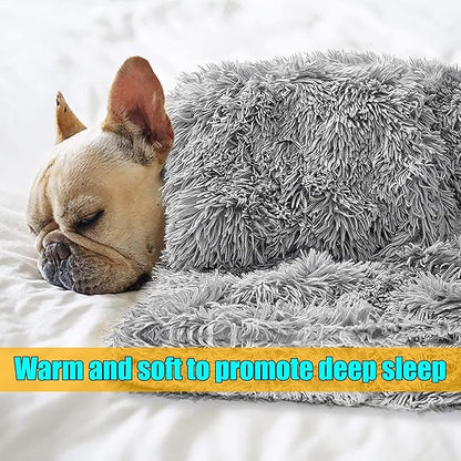 Petbuy Pet Dog Bed Blankets, Fluffy Fleece Dog Throw Blankets Sleep Mat,Soft Puppy Blankets Cat Kitten, S M L XL,Fuzzy Reversible Sherpa Blanket for Bed, Couch, Sofa, Travel,Washable & Lightweight
