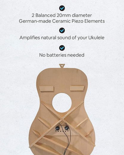 Journey Instruments Passive Piezo Ukulele Acoustic Pickup – EP003K Two Balanced