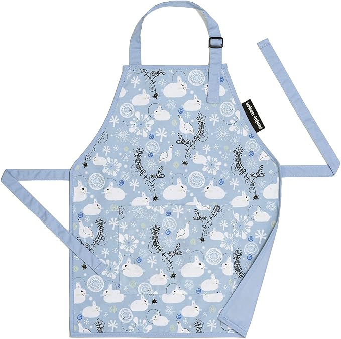 Urban Infant Little Helper Kids Apron - Children's Cooking Art Gardening - Great Gift for Toddler Boys and Girls