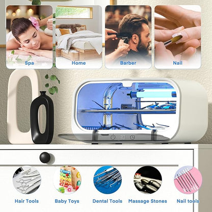Yofuly Sterilizer for Esthetician, 12L Double-layer Large Sterilizer for Nail
