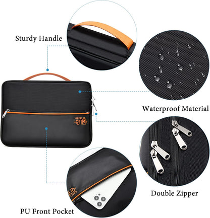 SELLYFELLY Electronics Travel Organizer, Double Layer Cable Organizer Bag Watreproof Electronics Accessories Storage Bag for Cord, Charger, Phone, Power Bank, Hard Drive