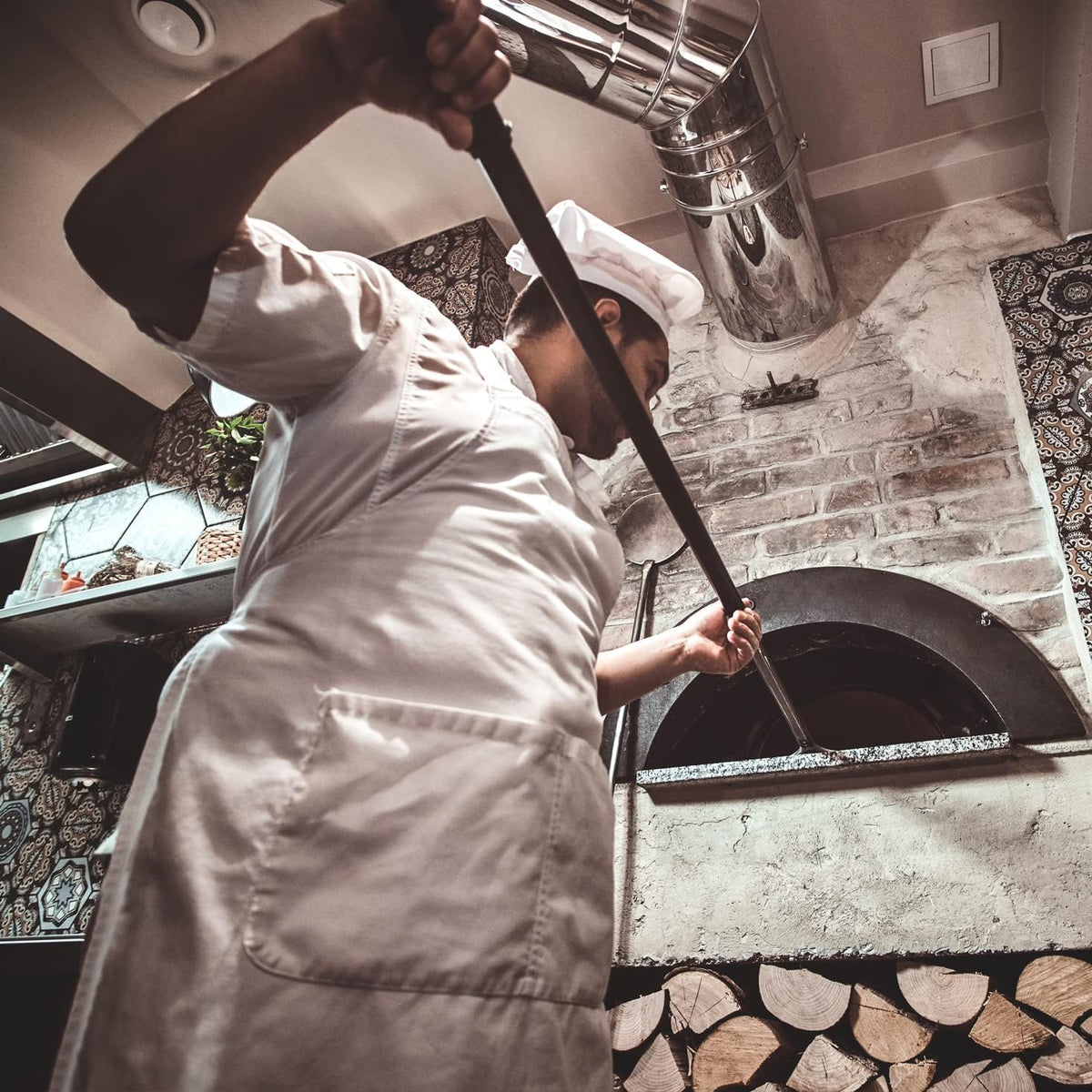lepni.me Chefs Aprons | Cooking Baking Grilling for Home Restaurant | Premium Kitchen Aprons with Double Pocket for Men Women