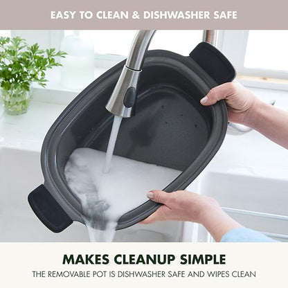 GreenPan Elite 14-in-1 Programmable 6QT Electric Slow Cooker, Dishwasher Safe
