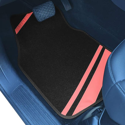 FH Group Car Floor Mats - Carpet Floor Mats for Cars, Universal Fit Automotive Floor Mats, All Purpose Car Floor Mats, Carpet Protector Mat for Most Sedan, SUV, Truck Floor Mats Pink