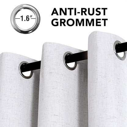 H.VERSAILTEX Linen Curtains 100% Blackout Curtains