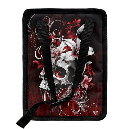 Gothic Skull Car Garbage Can Organizers Storage Bag Bin Fit Most Vehicle Waste Basket Automobile Trash Bin Auto Accessories